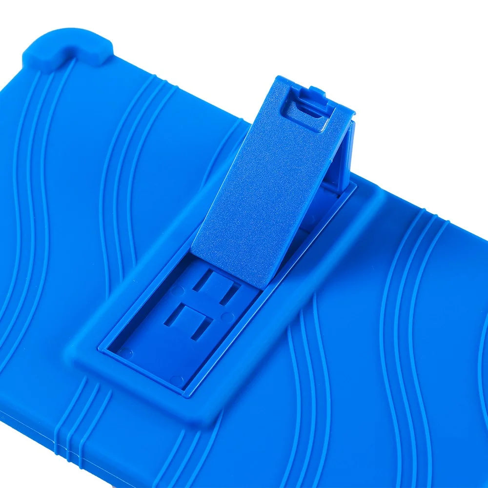 For Alldocube iPlay 50 Mini Soft Silicone Case Adjustable Kickstand Tablet Cover - Dark Blue - 7