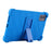For Lenovo Legion Y700 (2023) Silicone Case Four Corners Protective Kickstand Cover - Dark Blue - 3