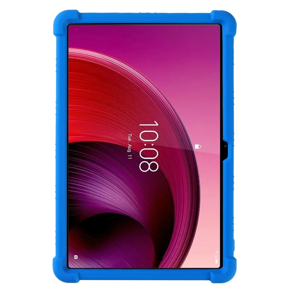 For Lenovo Tab M11 / Xiaoxin Pad 11 2024 Kickstand Case Reinforced Corners Silicone Cover - Dark Blue - 2