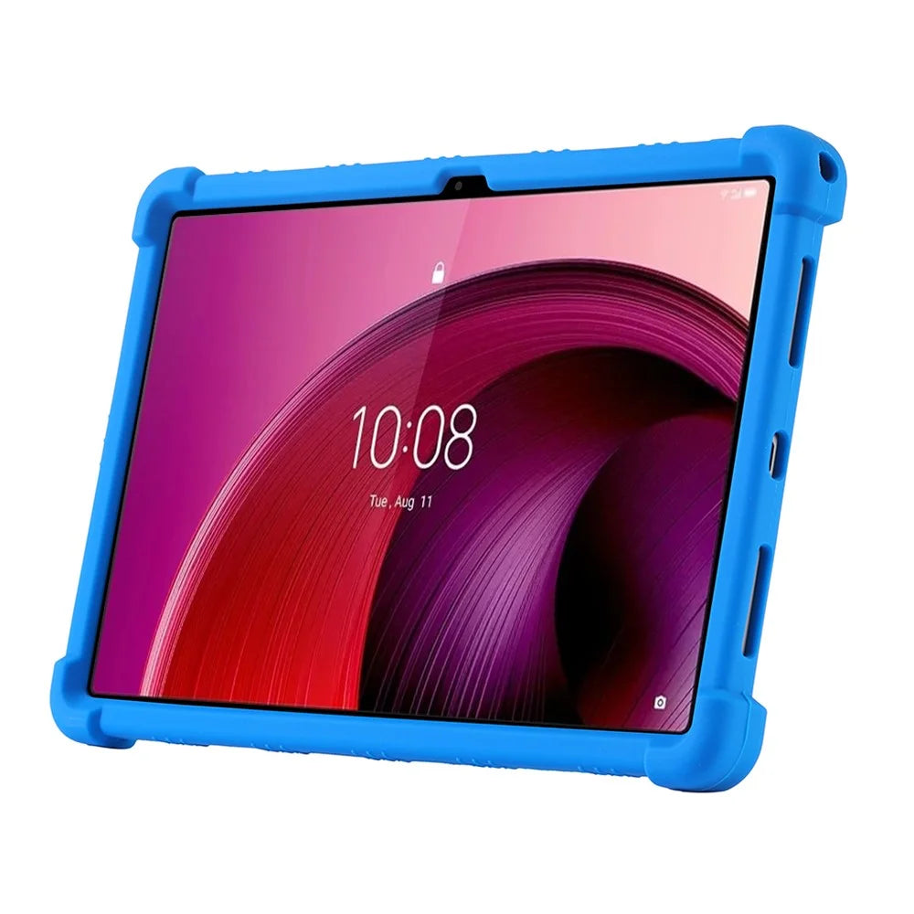 For Lenovo Tab M11 / Xiaoxin Pad 11 2024 Kickstand Case Reinforced Corners Silicone Cover - Dark Blue - 3