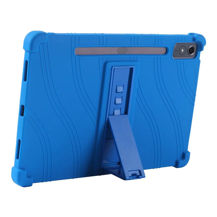 For Lenovo Xiaoxin Pad Pro 12.7 inch Tablet Case Kickstand Protective Cover - Dark Blue - 3