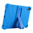 For Lenovo Tab M10 5G Silicone Protective Case Folding Kickstand Tablet Anti-drop Cover - Dark Blue - 3
