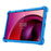 For Lenovo Tab M10 5G Silicone Protective Case Folding Kickstand Tablet Anti-drop Cover - Dark Blue - 4