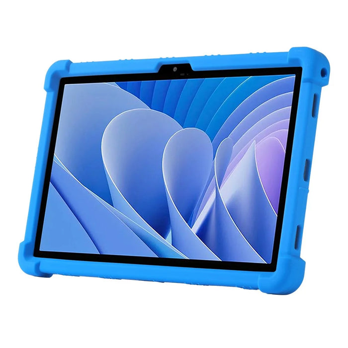 For Doogee T30 Pro 11 (2023) Case Folding Kickstand Tablet Silicone Drop-proof Cover - Dark Blue - 3