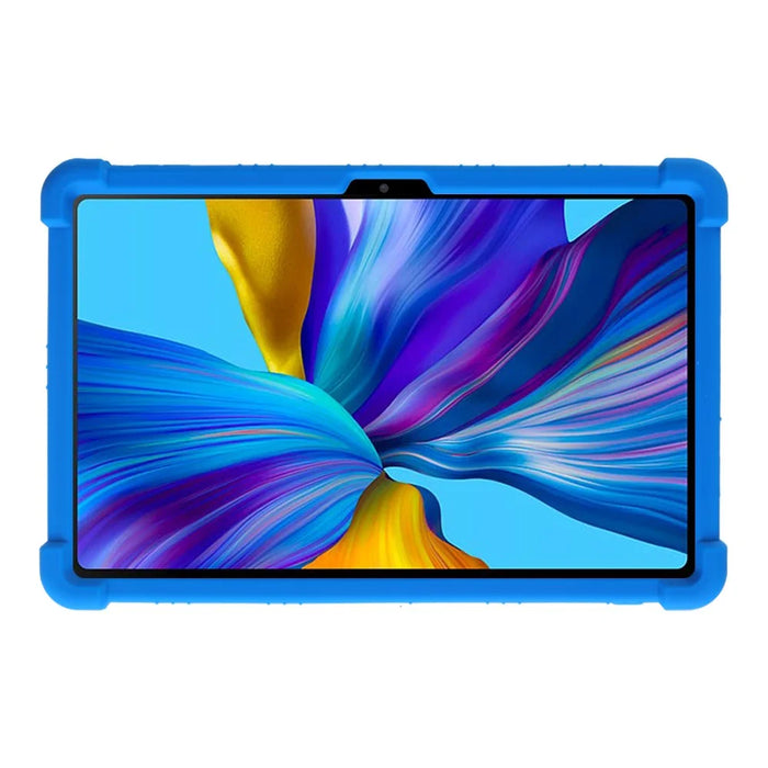 For Doogee T20 / T20S Kickstand Case Shock-Absorbing Silicone Tablet Cover - Dark Blue - 3