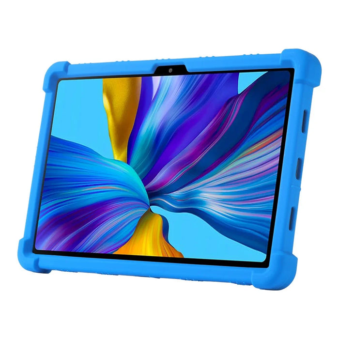 For Doogee T20 / T20S Kickstand Case Shock-Absorbing Silicone Tablet Cover - Dark Blue - 5