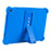 For Google Pixel Tablet Silicone Case Folding Kickstand Tablet Shockproof Cover - Dark Blue - 4