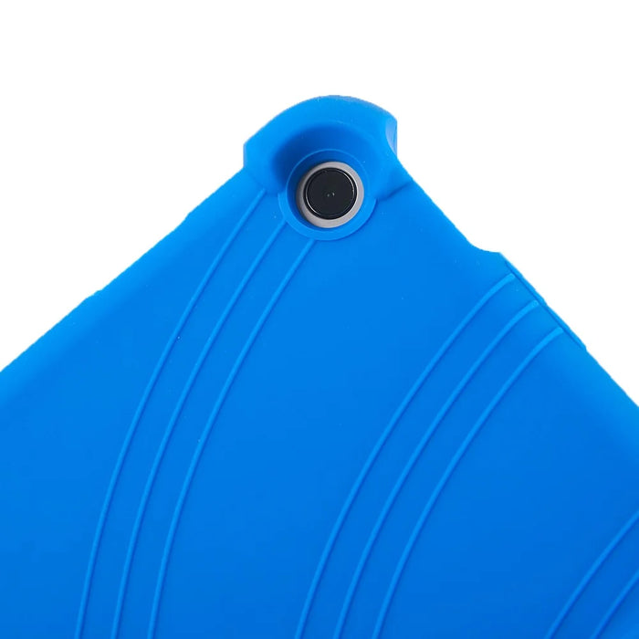 For Google Pixel Tablet Silicone Case Folding Kickstand Tablet Shockproof Cover - Dark Blue - 6