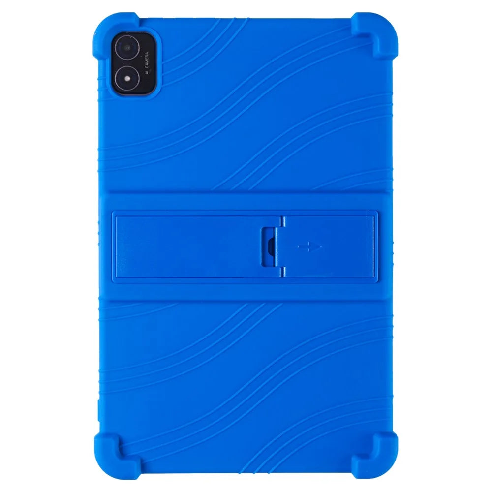 For Teclast M40 Plus (Dual Camera) / P40HD (Dual Camera) / M40S (Dual Camera) Silicone Tablet Case Kids Friendly Protective Cover - Dark Blue - 1