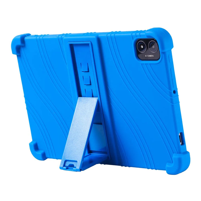 For Teclast M40 Plus (Dual Camera) / P40HD (Dual Camera) / M40S (Dual Camera) Silicone Tablet Case Kids Friendly Protective Cover - Dark Blue - 3