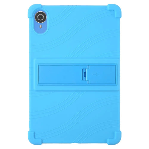 For Teclast P25T / P26T Silicone Case Kickstand Shockproof Protective Cover - Sky Blue - 1