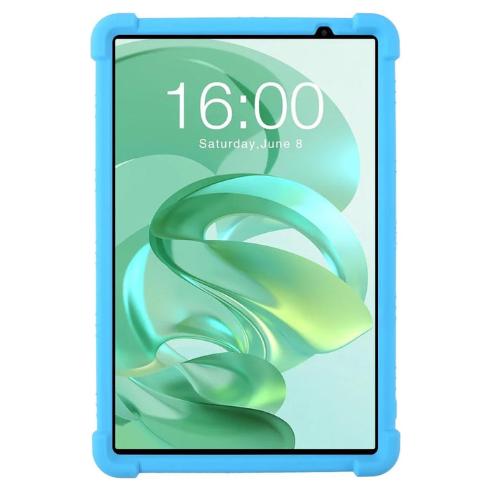 For Teclast P25T / P26T Silicone Case Kickstand Shockproof Protective Cover - Sky Blue - 2