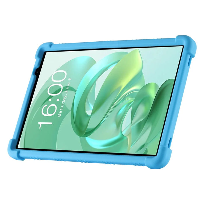 For Teclast P25T / P26T Silicone Case Kickstand Shockproof Protective Cover - Sky Blue - 4