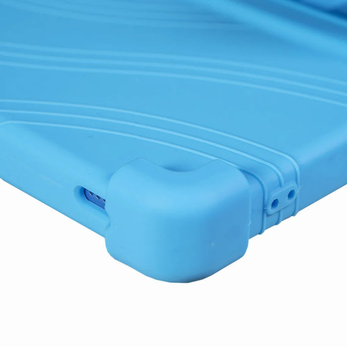 For Teclast P25T / P26T Silicone Case Kickstand Shockproof Protective Cover - Sky Blue - 7