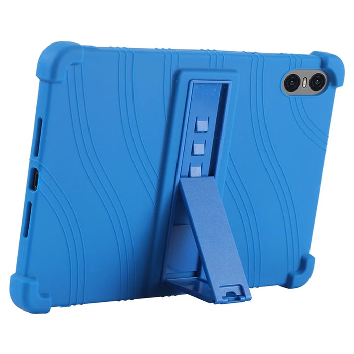 For Teclast T50 Pro Protective Cover Silicone Tablet Case Multiple Viewing Kickstand - Dark Blue - 3