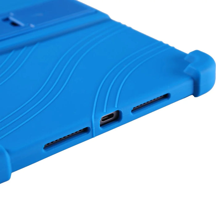 For Teclast T50 Pro Protective Cover Silicone Tablet Case Multiple Viewing Kickstand - Dark Blue - 7