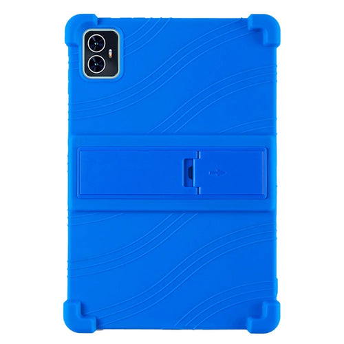 For Teclast M50 / M50 HD 10.1 / M50 Pro 10.1 (2023) Case PC Kickstand Silicone Tablet Cover - Dark Blue - 1