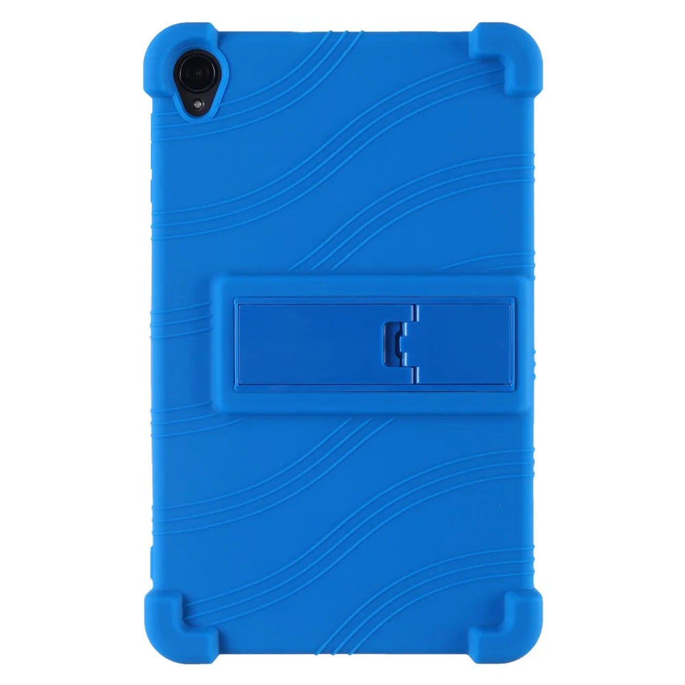 For Teclast P80T Silicone Tablet Case Multi-Viewing Kickstand Cover - Dark Blue - 1