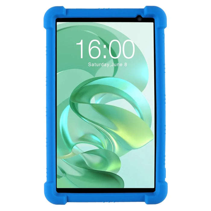 For Teclast P80T Silicone Tablet Case Multi-Viewing Kickstand Cover - Dark Blue - 2