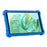 For Teclast P80T Silicone Tablet Case Multi-Viewing Kickstand Cover - Dark Blue - 3