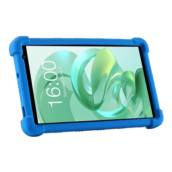 For Teclast P80T Silicone Tablet Case Multi-Viewing Kickstand Cover - Dark Blue - 3