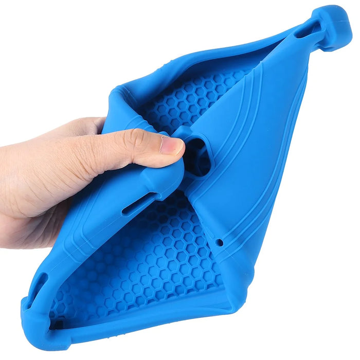For Teclast P80T Silicone Tablet Case Multi-Viewing Kickstand Cover - Dark Blue - 6
