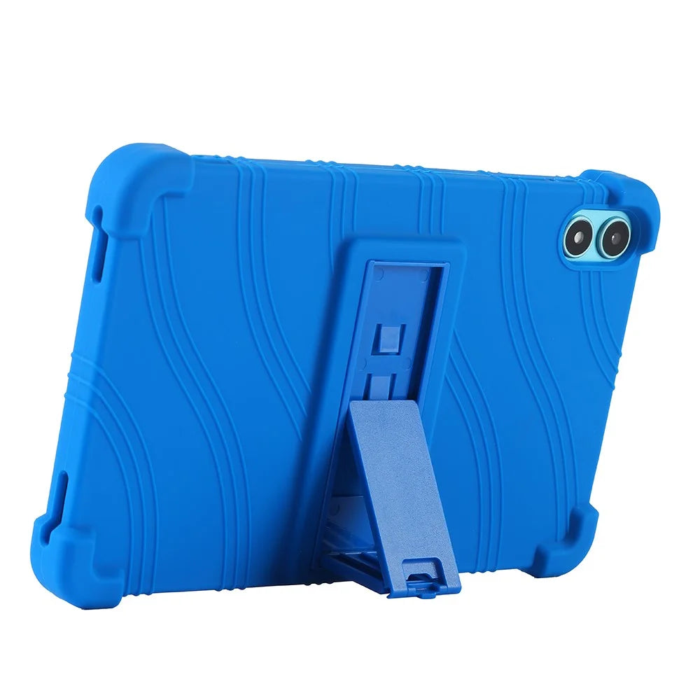 For Teclast P85T Kickstand Tablet Case Reinforced Corners Silicone Cover - Dark Blue - 4