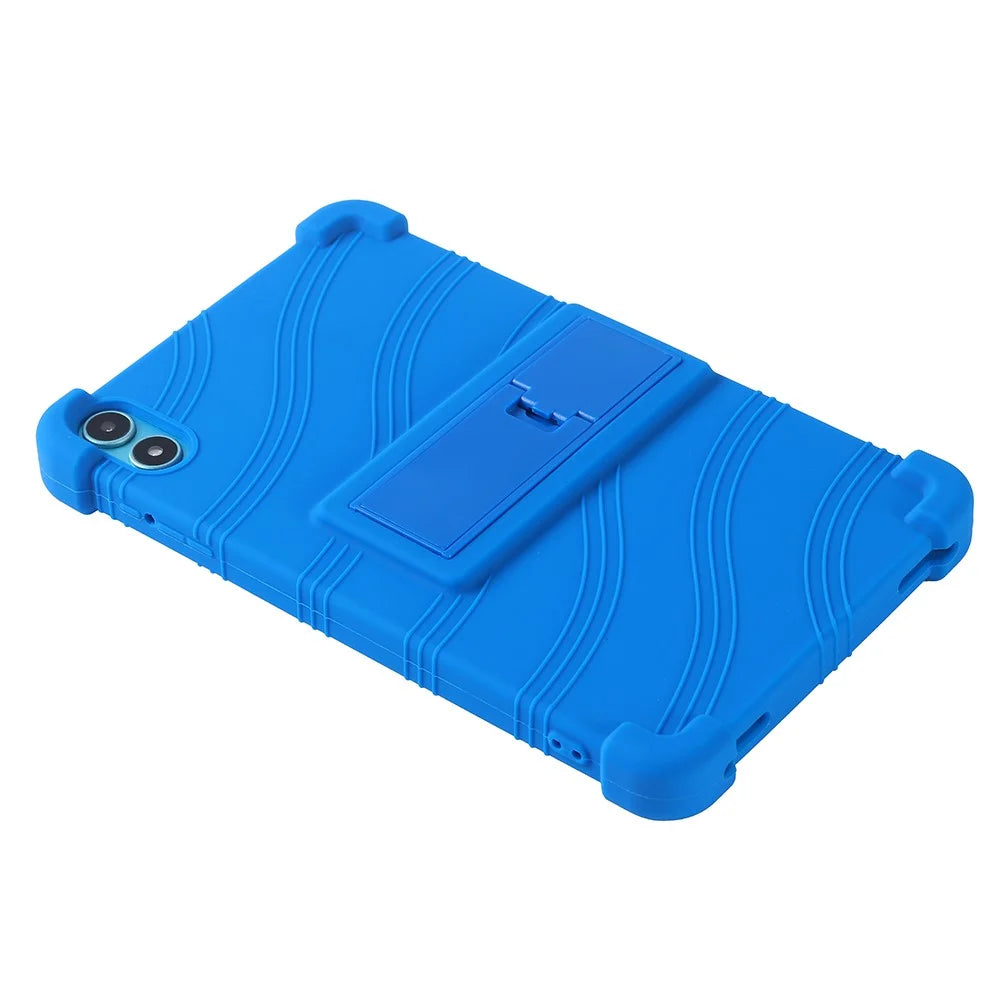 For Teclast P85T Kickstand Tablet Case Reinforced Corners Silicone Cover - Dark Blue - 5