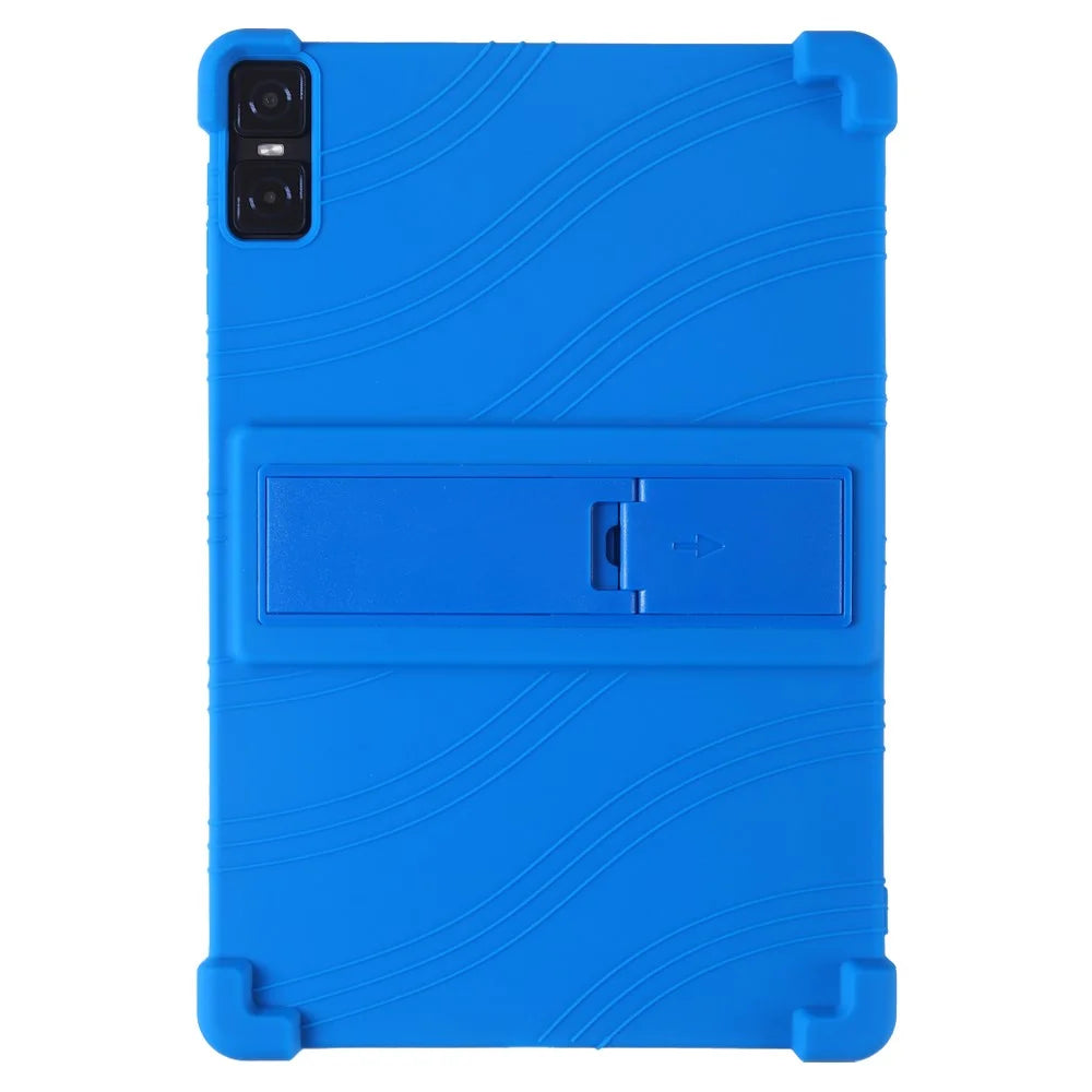 For Teclast T45HD Silicone Tablet Case Kickstand Heavy Duty Shockproof Cover - Dark Blue - 1