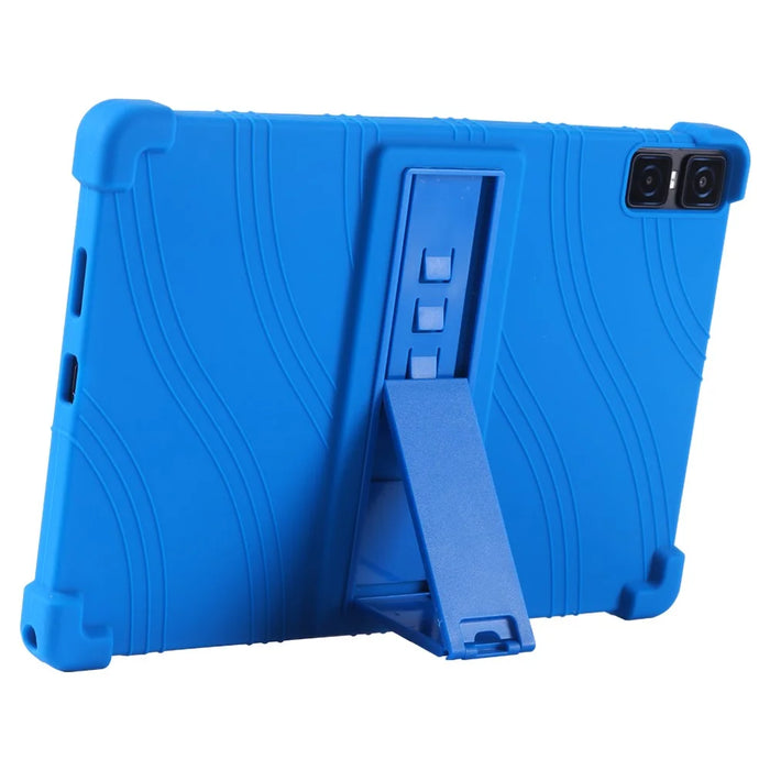 For Teclast T45HD Silicone Tablet Case Kickstand Heavy Duty Shockproof Cover - Dark Blue - 3
