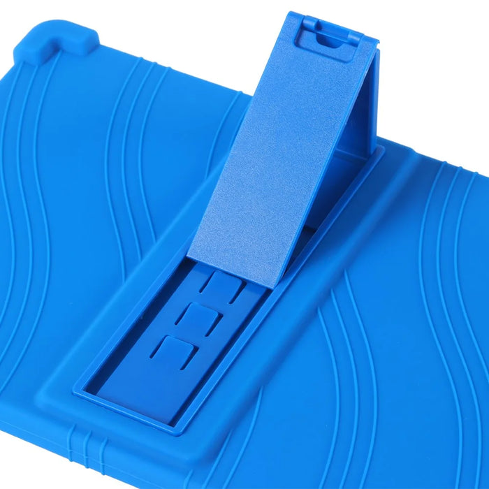 For Teclast T45HD Silicone Tablet Case Kickstand Heavy Duty Shockproof Cover - Dark Blue - 7