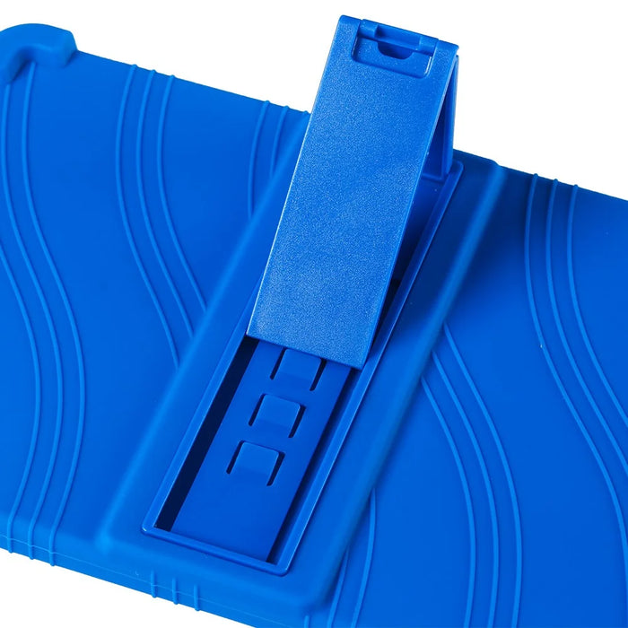 For Teclast T40S Silicone Case Kickstand 4 Corners Shockproof Tablet Cover - Dark Blue - 7