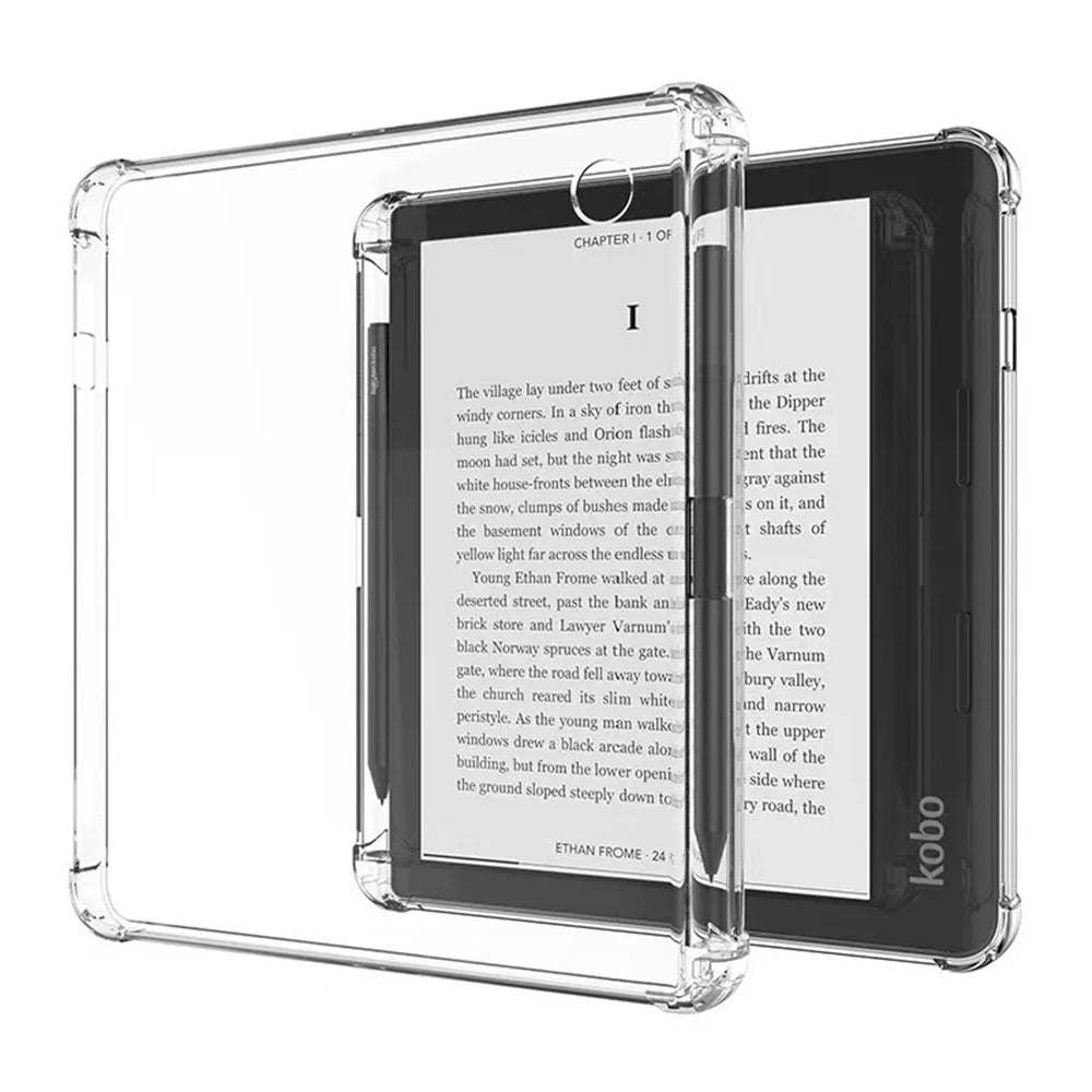 For Kobo Sage TPU Case Transparent e-Reader Clear Cover Drop Protection - 3