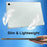 For Samsung Galaxy Tab S10 FE / Tab S10 Lite / S10 FE / S9 FE Case Clear TPU Tablet Cover + 2Pcs Tempered Glass Screen Protector - 5