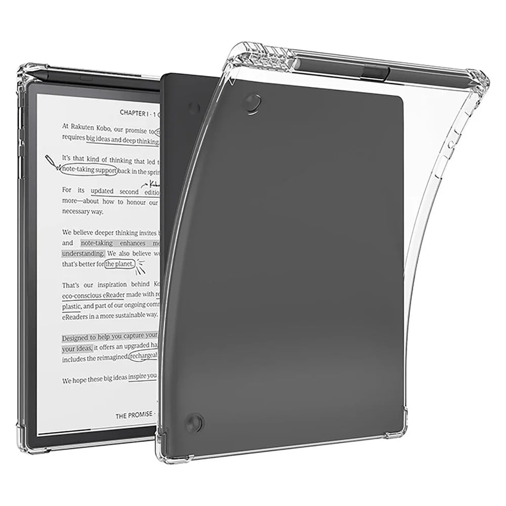 For Kobo Elipsa 2E e-Reader Case Four Corner Anti-drop TPU Cover with Pen Slot - 1