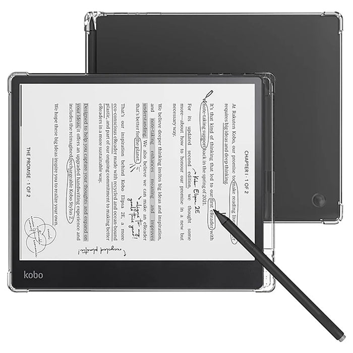 For Kobo Elipsa 2E e-Reader Case Four Corner Anti-drop TPU Cover with Pen Slot - 3