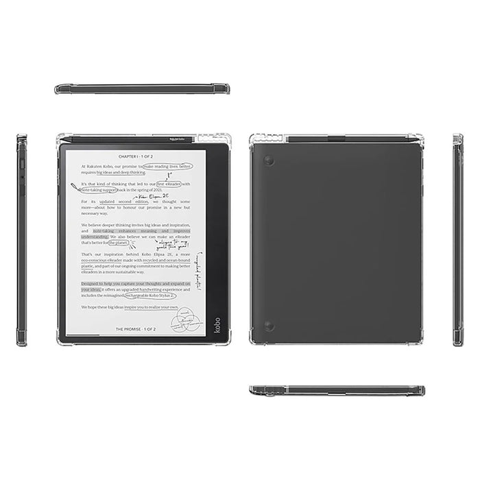 For Kobo Elipsa 2E e-Reader Case Four Corner Anti-drop TPU Cover with Pen Slot - 5