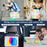 For iPad (2025) / 10.9 (2022) Kickstand Case PC+Silicone Anti-Drop Tablet Cover with Shoulder Strap - Black - 5