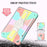 For iPad 10.2 (2021) / (2020) / (2019) Tablet Case with Shoulder Strap Kickstand PC+Silicone Cover - Multi-color - 2