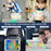 For iPad 10.2 (2021) / (2020) / (2019) Tablet Case with Shoulder Strap Kickstand PC+Silicone Cover - Multi-color - 5