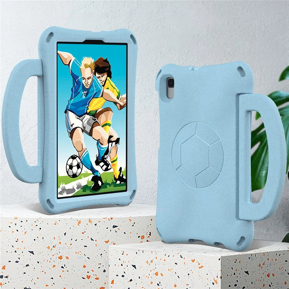 For Samsung Galaxy Tab Tab K9 / Tab One / A7 Lite 8.7-inch / Tab A11 / A9 / Tab A 8.0 (2019) Hard Case Kickstand Tablet Cover - Baby Blue - 3