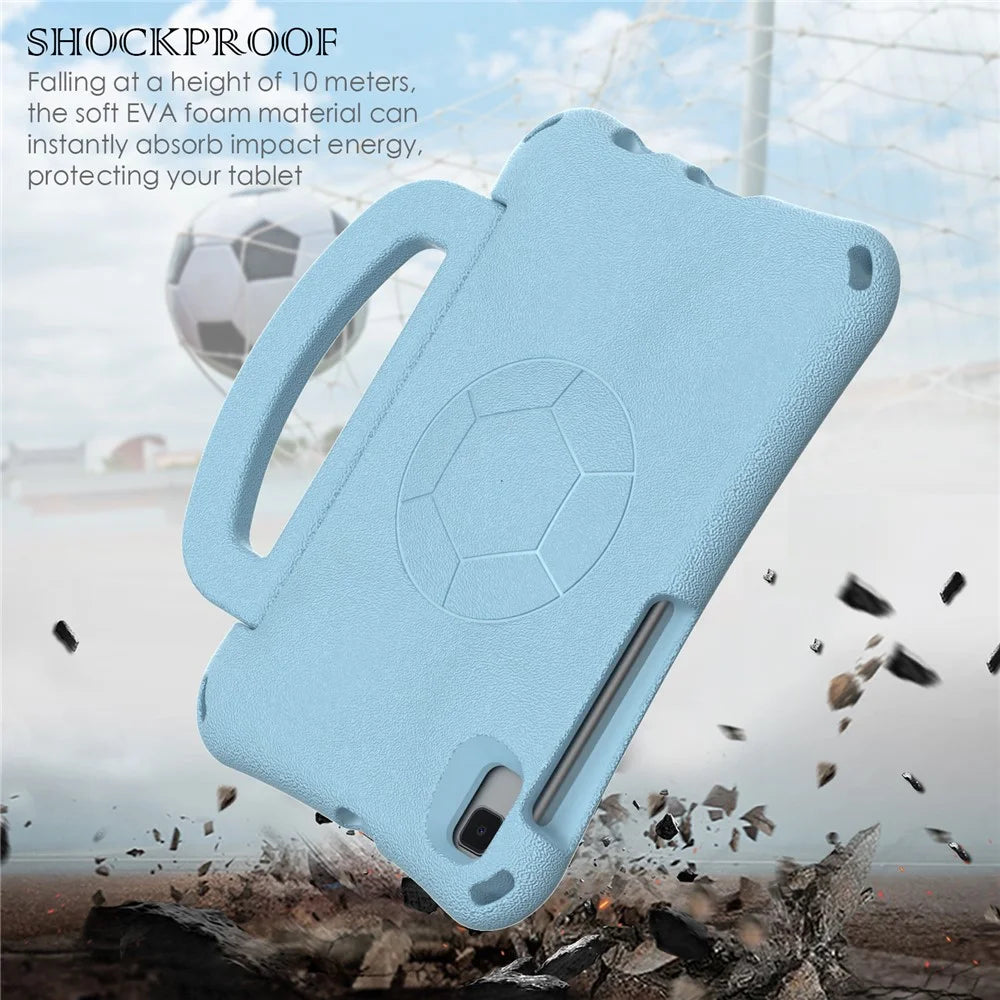 For Samsung Galaxy Tab Tab K9 / Tab One / A7 Lite 8.7-inch / Tab A11 / A9 / Tab A 8.0 (2019) Hard Case Kickstand Tablet Cover - Baby Blue - 4
