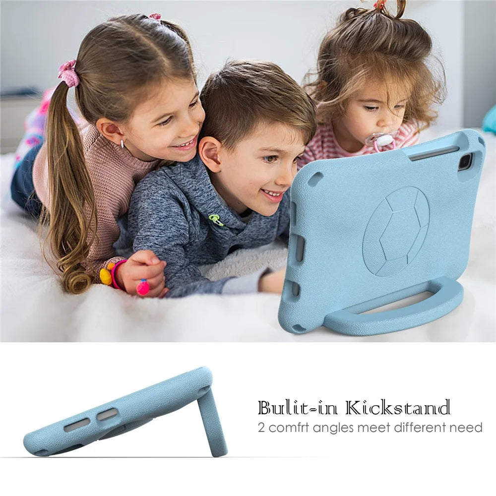For Samsung Galaxy Tab Tab K9 / Tab One / A7 Lite 8.7-inch / Tab A11 / A9 / Tab A 8.0 (2019) Hard Case Kickstand Tablet Cover - Baby Blue - 5