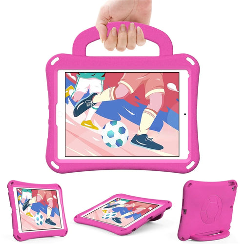 For iPad 10.2 (2021) / (2019) / (2020) / Air 10.5 inch (2019) Case Tablet Hard Cover with Kickstand - Rose - 1