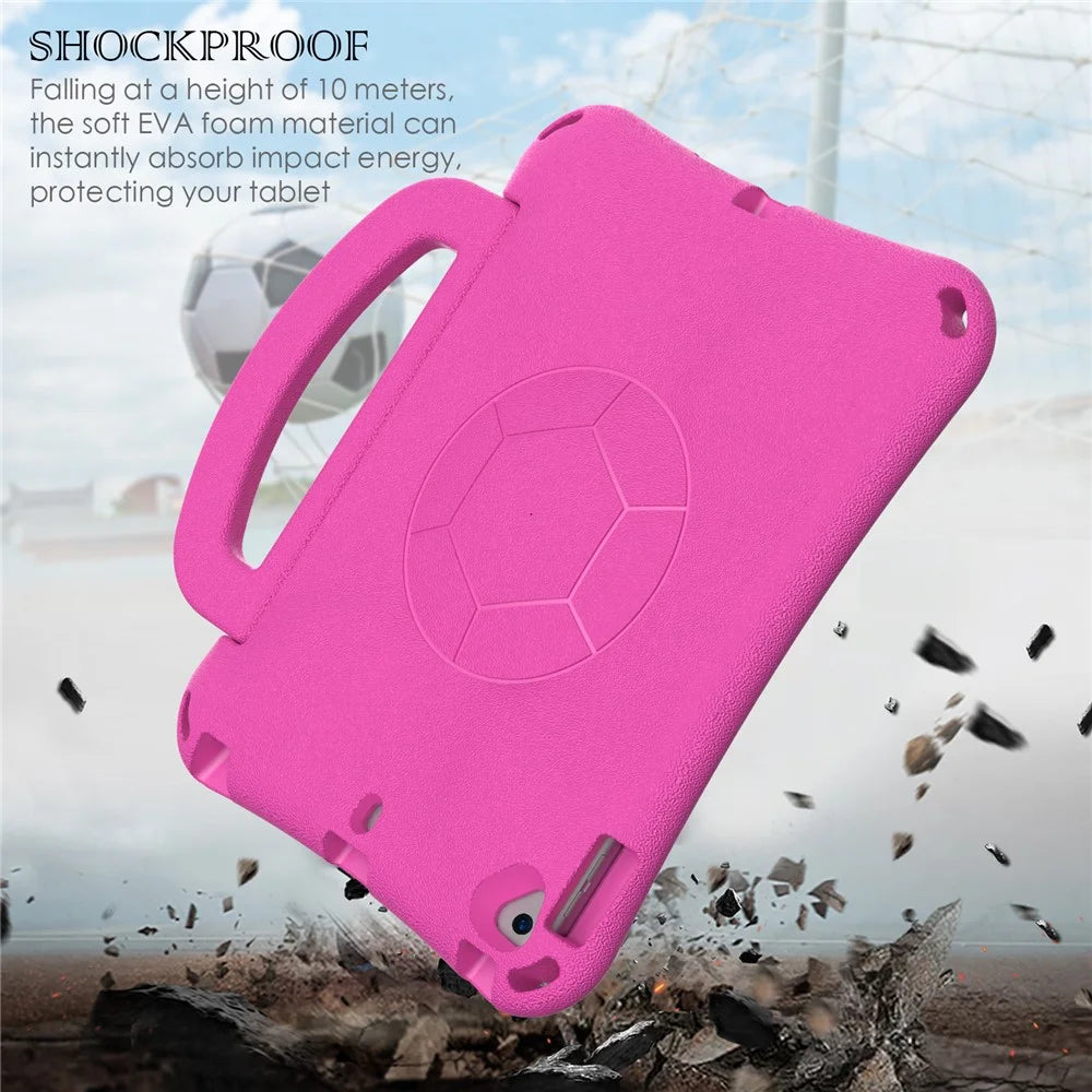 For iPad 10.2 (2021) / (2019) / (2020) / Air 10.5 inch (2019) Case Tablet Hard Cover with Kickstand - Rose - 4