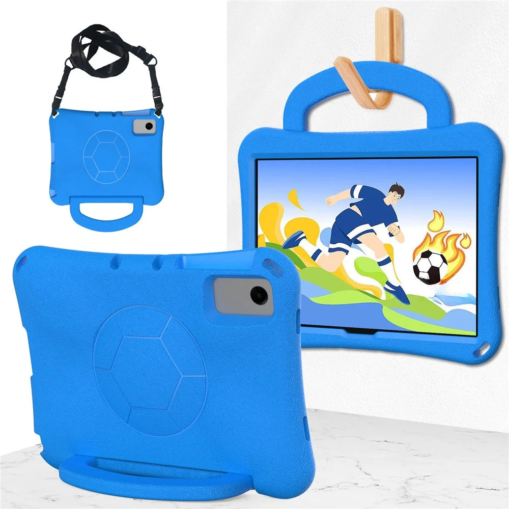 For Samsung Galaxy Tab A11+ / A9+ / Xiaomi Redmi Pad SE / Redmi Pad 2 11 / Lenovo Tab K11 Gen 2 / Idea Tab / Xiaoxin Pad 11 2025 EVA Case Kickstand Tablet Hard Cover - Blue - 2