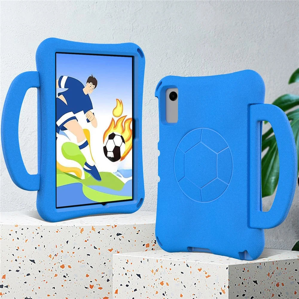 For Samsung Galaxy Tab A11+ / A9+ / Xiaomi Redmi Pad SE / Redmi Pad 2 11 / Lenovo Tab K11 Gen 2 / Idea Tab / Xiaoxin Pad 11 2025 EVA Case Kickstand Tablet Hard Cover - Blue - 3