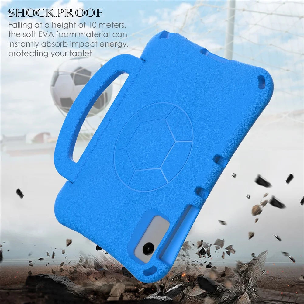 For Samsung Galaxy Tab A11+ / A9+ / Xiaomi Redmi Pad SE / Redmi Pad 2 11 / Lenovo Tab K11 Gen 2 / Idea Tab / Xiaoxin Pad 11 2025 EVA Case Kickstand Tablet Hard Cover - Blue - 4