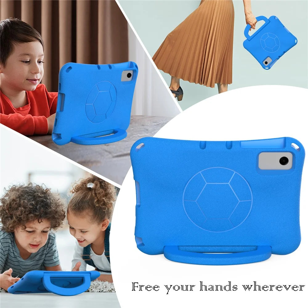 For Samsung Galaxy Tab A11+ / A9+ / Xiaomi Redmi Pad SE / Redmi Pad 2 11 / Lenovo Tab K11 Gen 2 / Idea Tab / Xiaoxin Pad 11 2025 EVA Case Kickstand Tablet Hard Cover - Blue - 6
