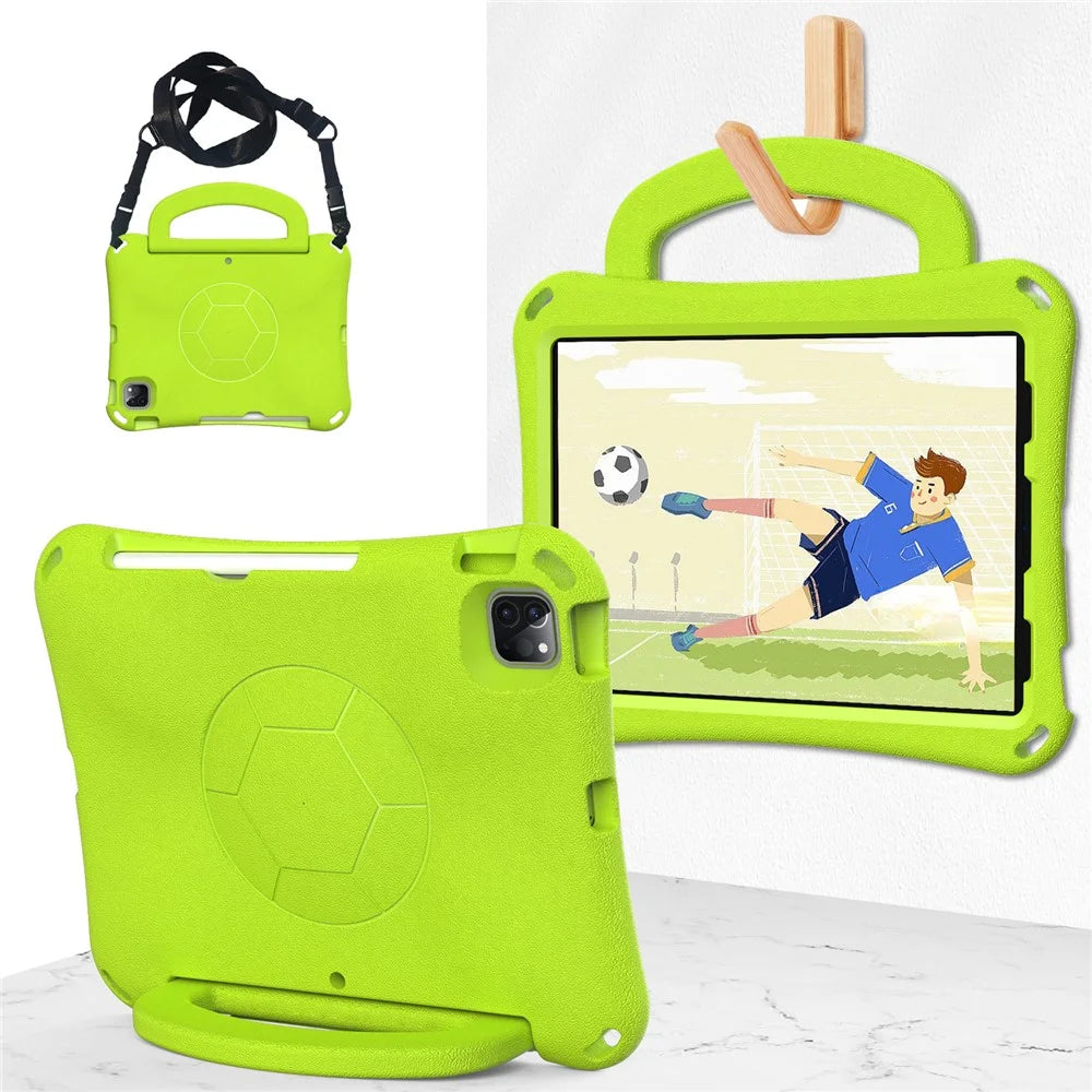 For iPad Pro 11 (2025) / 11 (2024) / (2018) / (2020) / (2021) / iPad Air (2022) / (2020) Case Kickstand EVA Tablet Cover - Green - 2